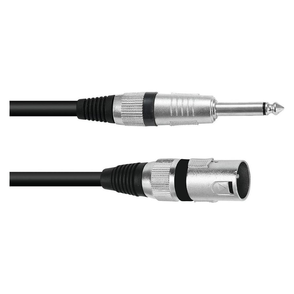 Omnitronic Adapterkabel XLR(M)/Klinke mono 10m sw (10 m, XLR Kabel) (3022519D)