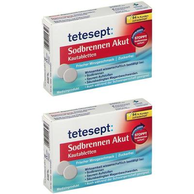 Tetesept Sodbrennen Akut Kautabletten 2x 2x20 St