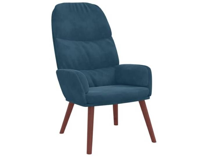 Todiikf Relaxsessel Samt Ohrensessel Polstersessel Blau 70x77x98cm Ergonomischer Lese- und Loungesessel mit weichem Bezug aus Polyestersamt für Wohnzimmer, Schlafzimmer und Arbeitszimmer.