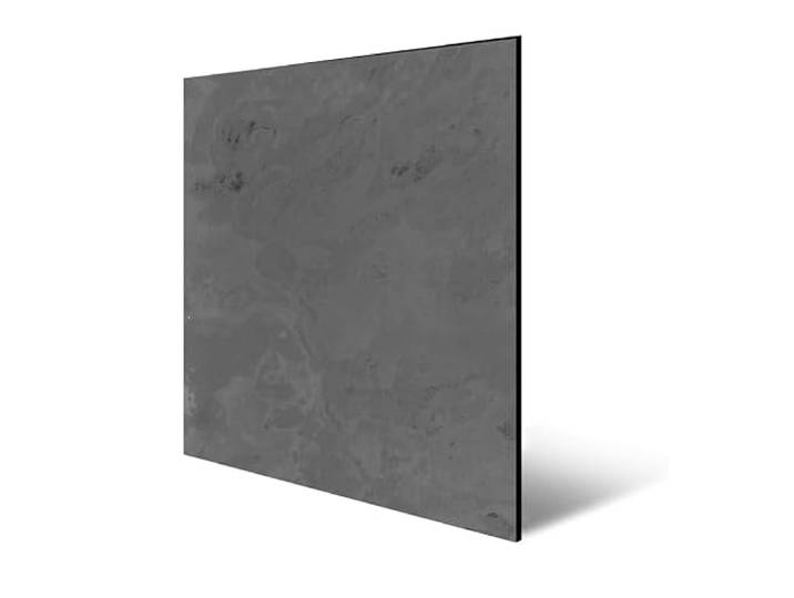 JANGAL Modular Wall Stone Paneel, Echtstein Furnier 520x520 mm, Modulares Wandpaneel, mit recyceltem PET-Filz, zum Kleben, Wandverkleidung, Wand Deko, Steinwand, Naturstein (Black Slate)