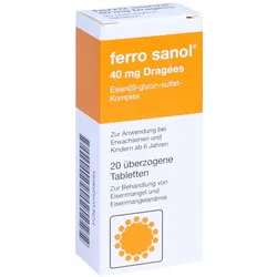 Ferro Sanol Überzogene Tabletten 20 St