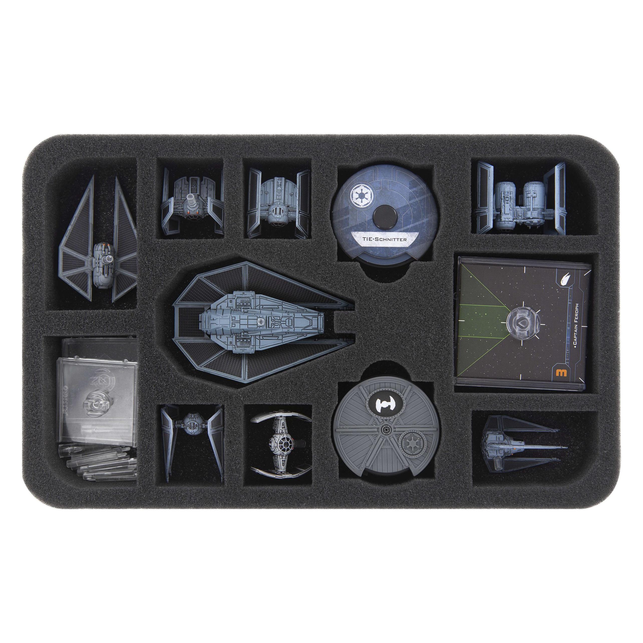 Feldherr HSMEEE035BO - Schaumstoffeinlage für Star Wars X-Wing TIE-Schnitter (TIE Reaper) (Schaumstoff) (HSMEEE035BO)
