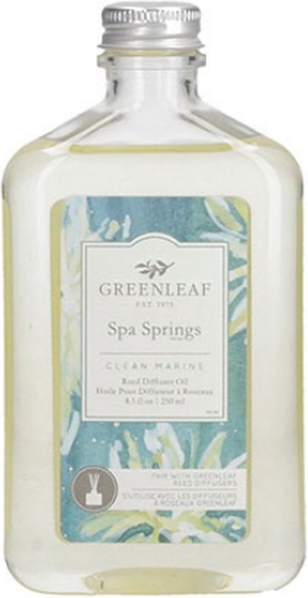 Greenleaf Diffuser Refill Oil Spa Springs van Greenleaf Gifts