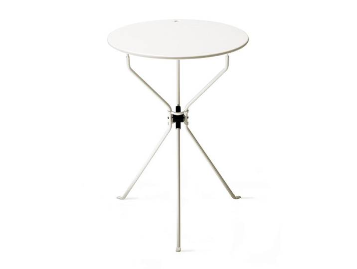 ZANOTTA table basse CUMANO (Talc - Acier verni)