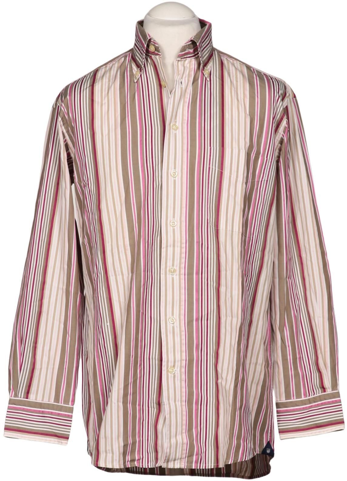 Gant Herren Hemd, Mehrfarbig, Gr. M, Baumwolle - Second Hand