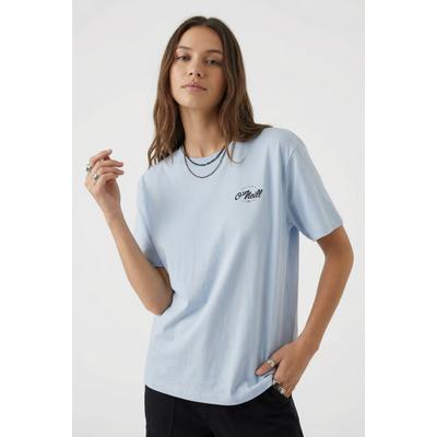 T-Shirt O'NEILL "O'NEILL BOXY BACK PRINT T-SHIRT", Damen, Gr. S (36), spindle, Obermaterial: 100% Baumwolle, Shirts T-Shirt, sportliche Passform, lockerer Schnitt, aus Baumwolle