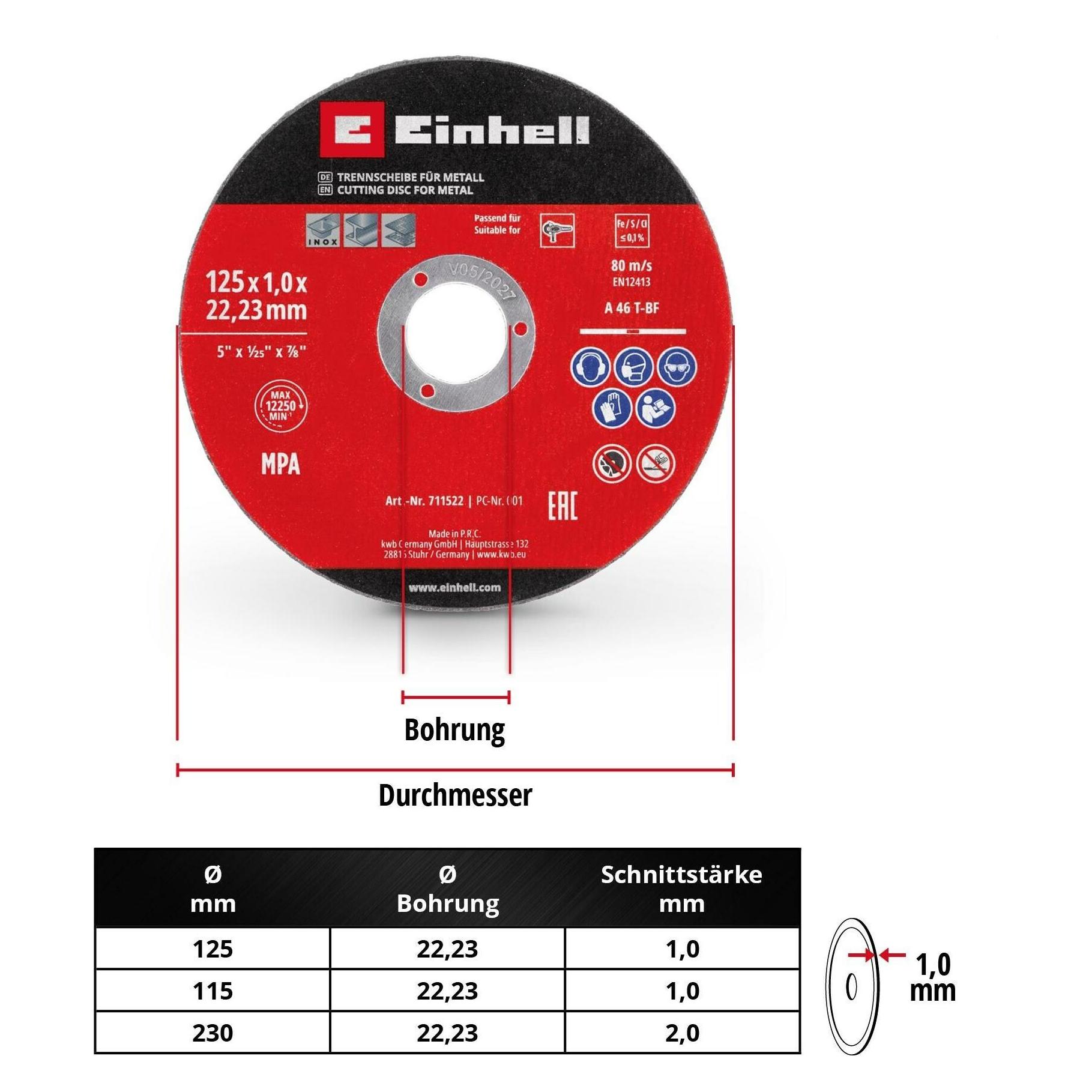 Einhell Trennscheiben (49711522)