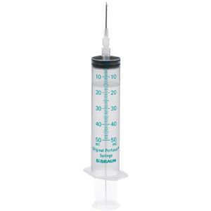 B.Braun Spritzen Original Perfusor Syringe, steril, 50ml, 3-teilig, mit 2,0x30mm Kanüle, Einweg, 100 Stück