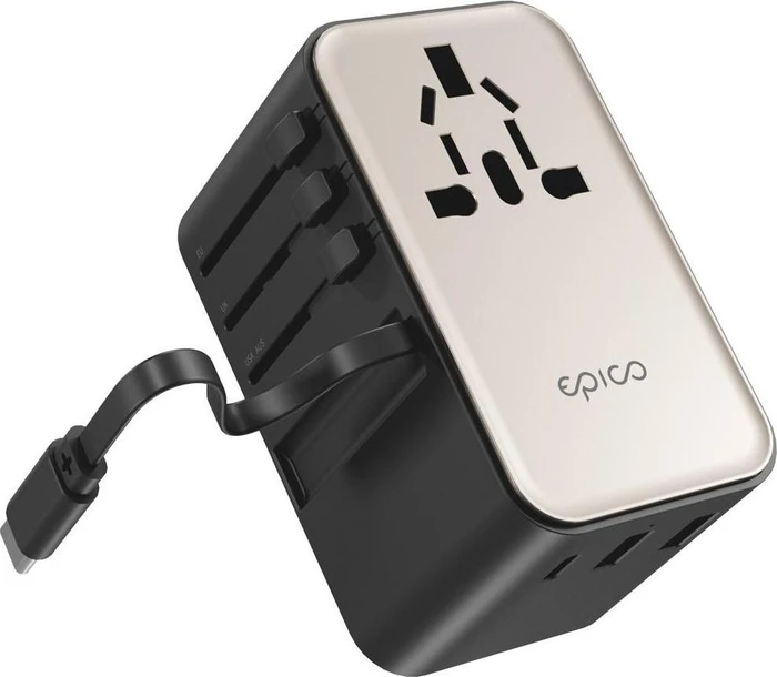 Epico UltraBoost Universal GaN 70W Reiseadapter EU70 - Titanium