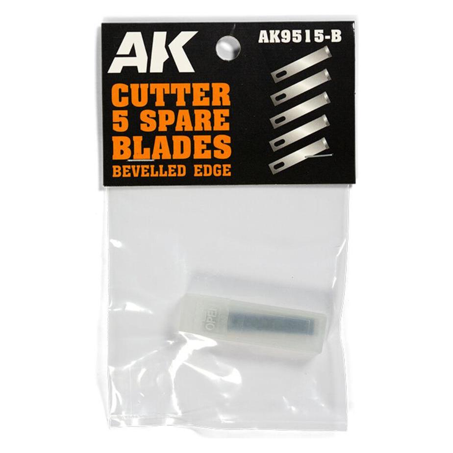 AK Interactive BEVELLED EDGE (5 SPARE BLADES) Replacement (AK9515-B)