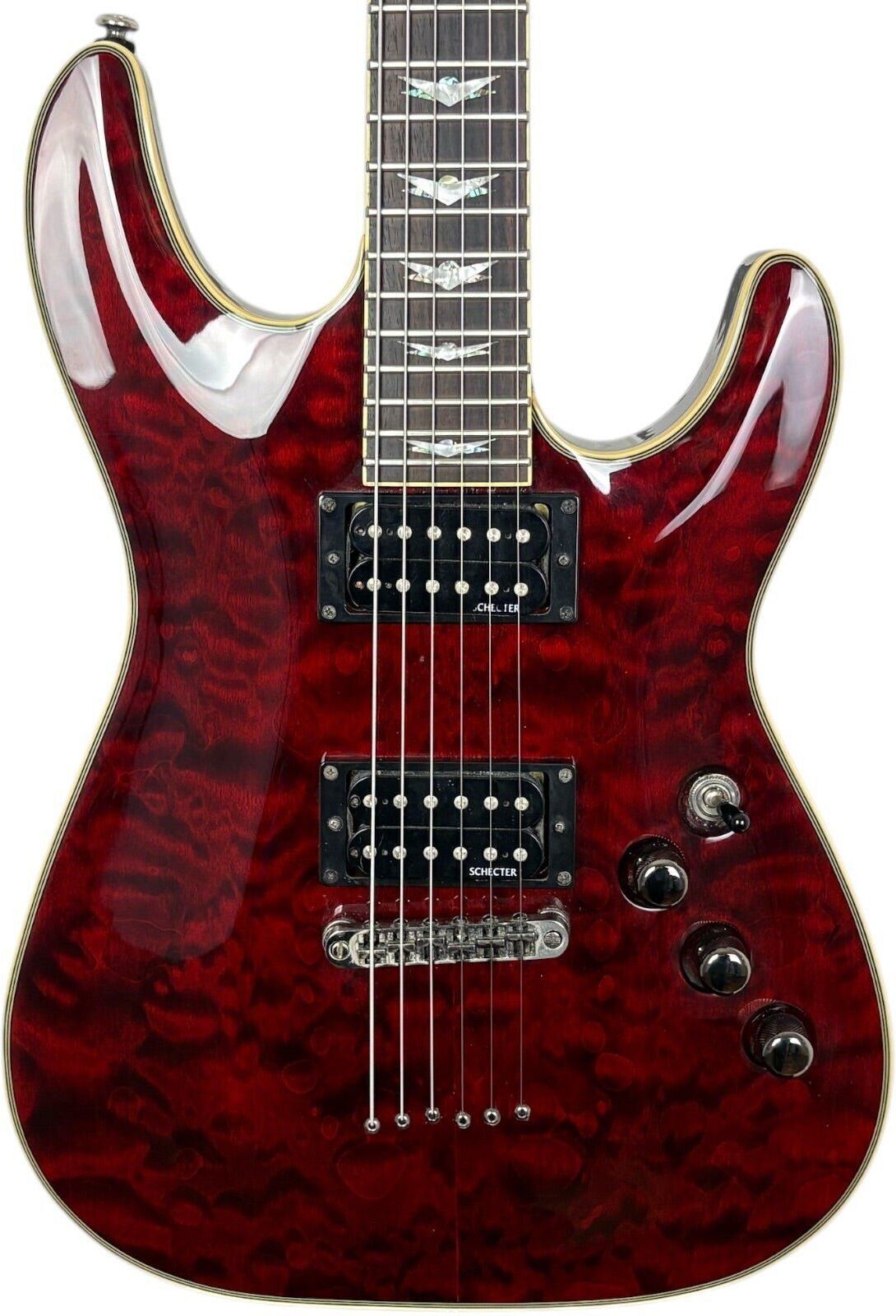 Schecter Série Diamond Omen Extreme 6 2012   Cerise - Refurbished