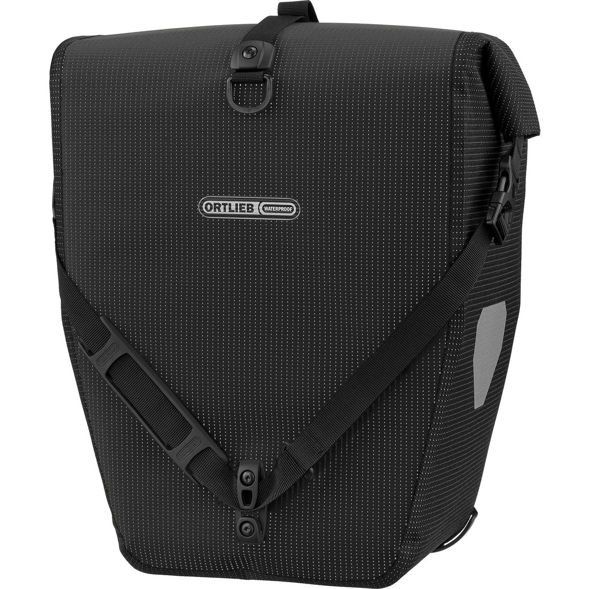 Ortlieb Back-roller High-vis black reflective F5532