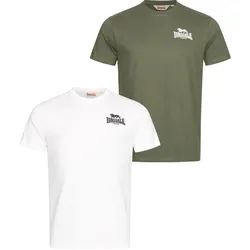 Lonsdale Herren T-Shirt normale Passform Doppelpack BLAIRMORE