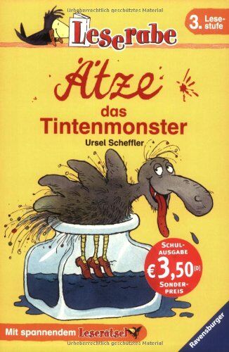 Ursel Scheffler - Leserabe - Schulausgabe in Broschur: Ätze, das Tintenmonster - Preis vom 07.10.2026 11:45:10 h