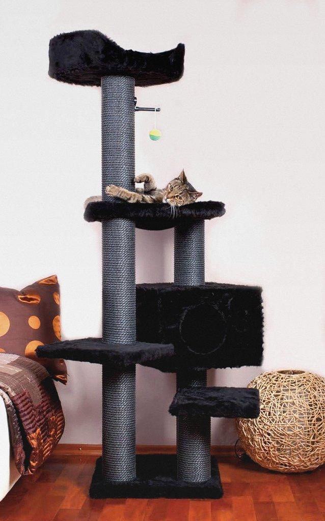 Kratzbaum Black Panther. Top standsicheres Modell in Top stylischen Design. Für die Moderne, Junge Wohnung und den verwöhnten Stubentiger. Germany 633.10