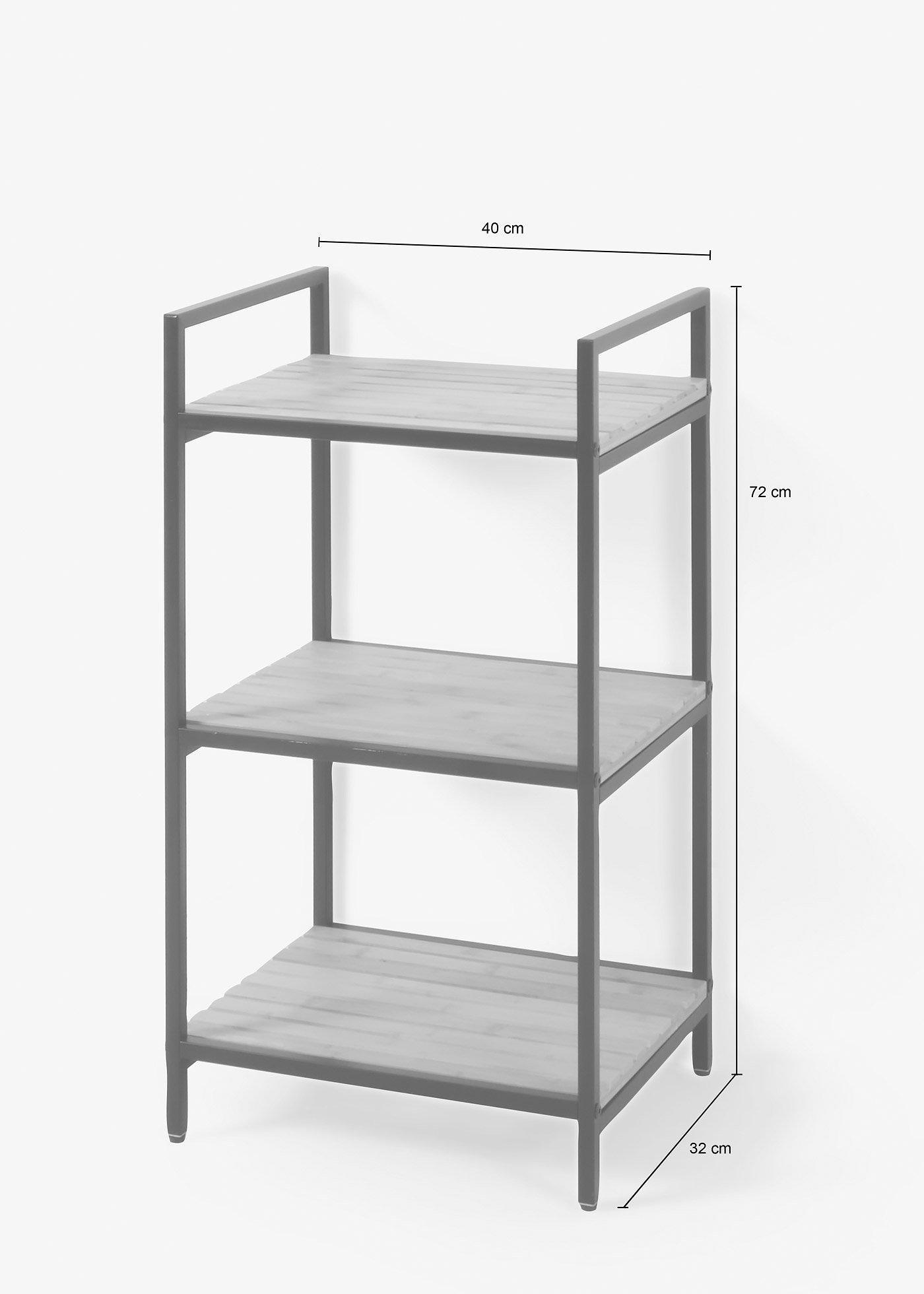 bonprix Bambus Regal, beige, Gr.72x40 cm, Natürliches Bambus-Regal