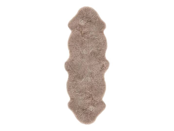Teppich Schaffell Double Braun/Hellbraun 60 x 5 x 160cm Schaffell