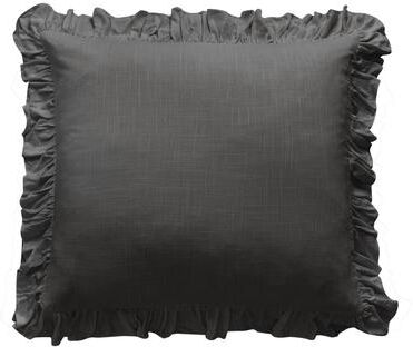 "HiEnd Accents Lily Washed Linen Ruffled Euro Sham, 27""x27"""