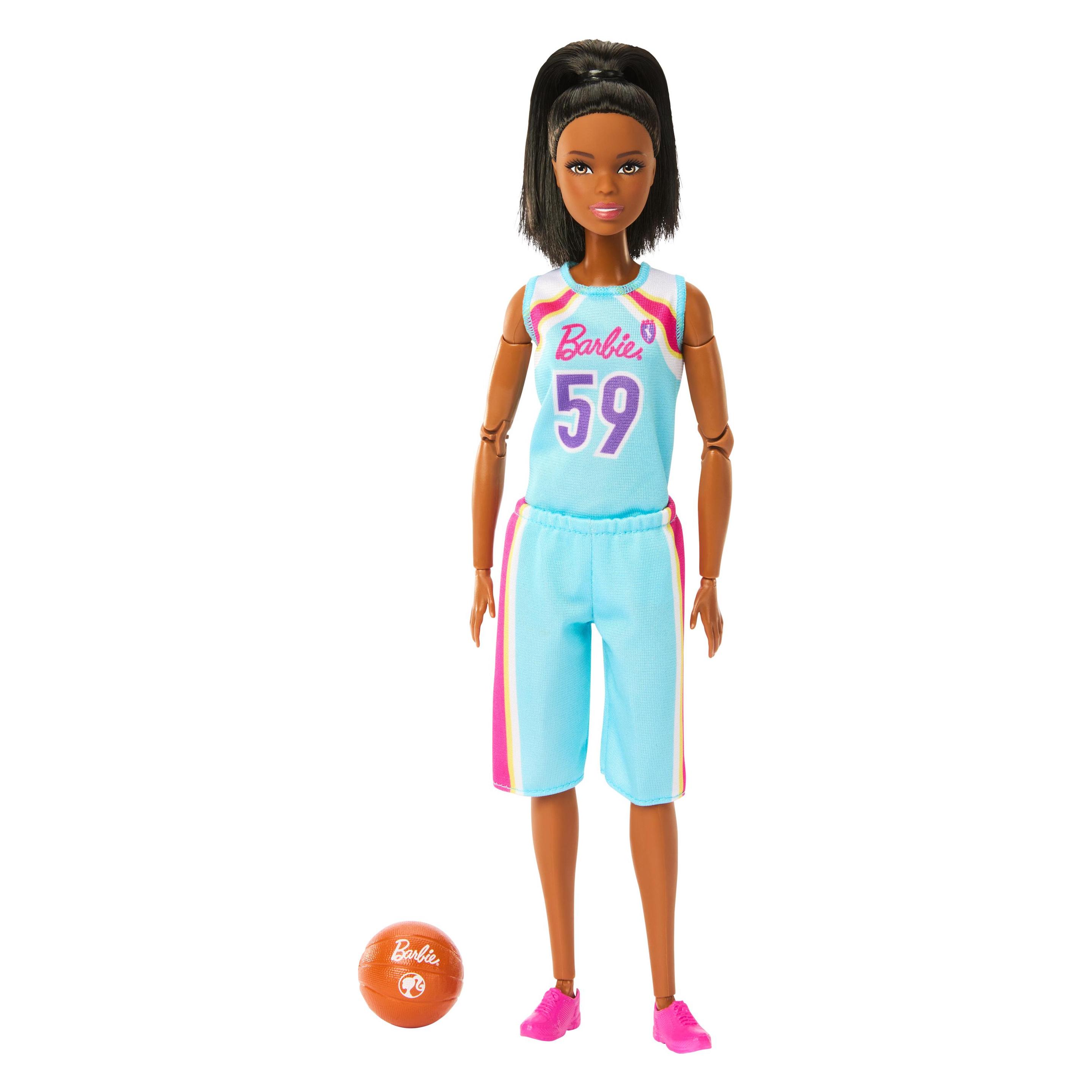 Barbie Made to Move Basketballspielerin-Puppe (HKT74)