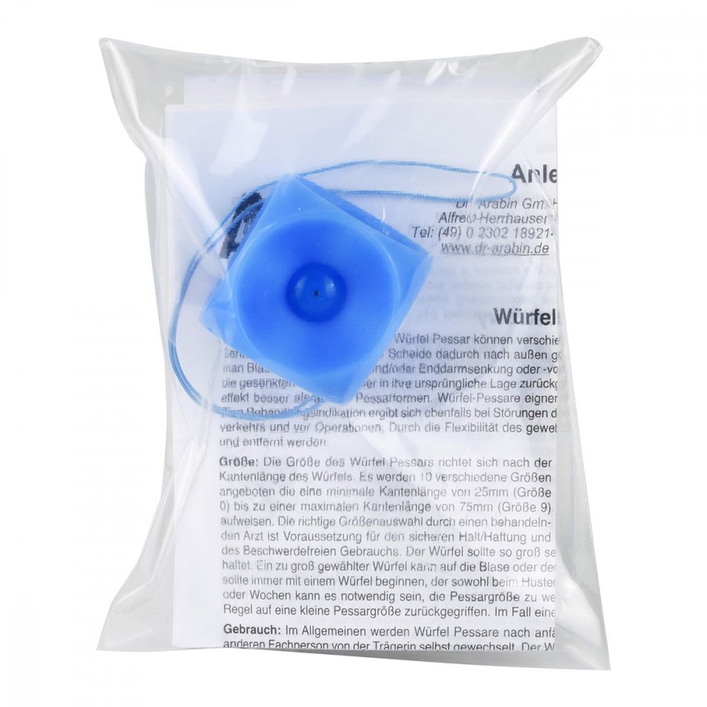Dr. Arabin GmbH & Co.KG Arabin Würfel Pessar mit Innenknopf Größe 2 08526701