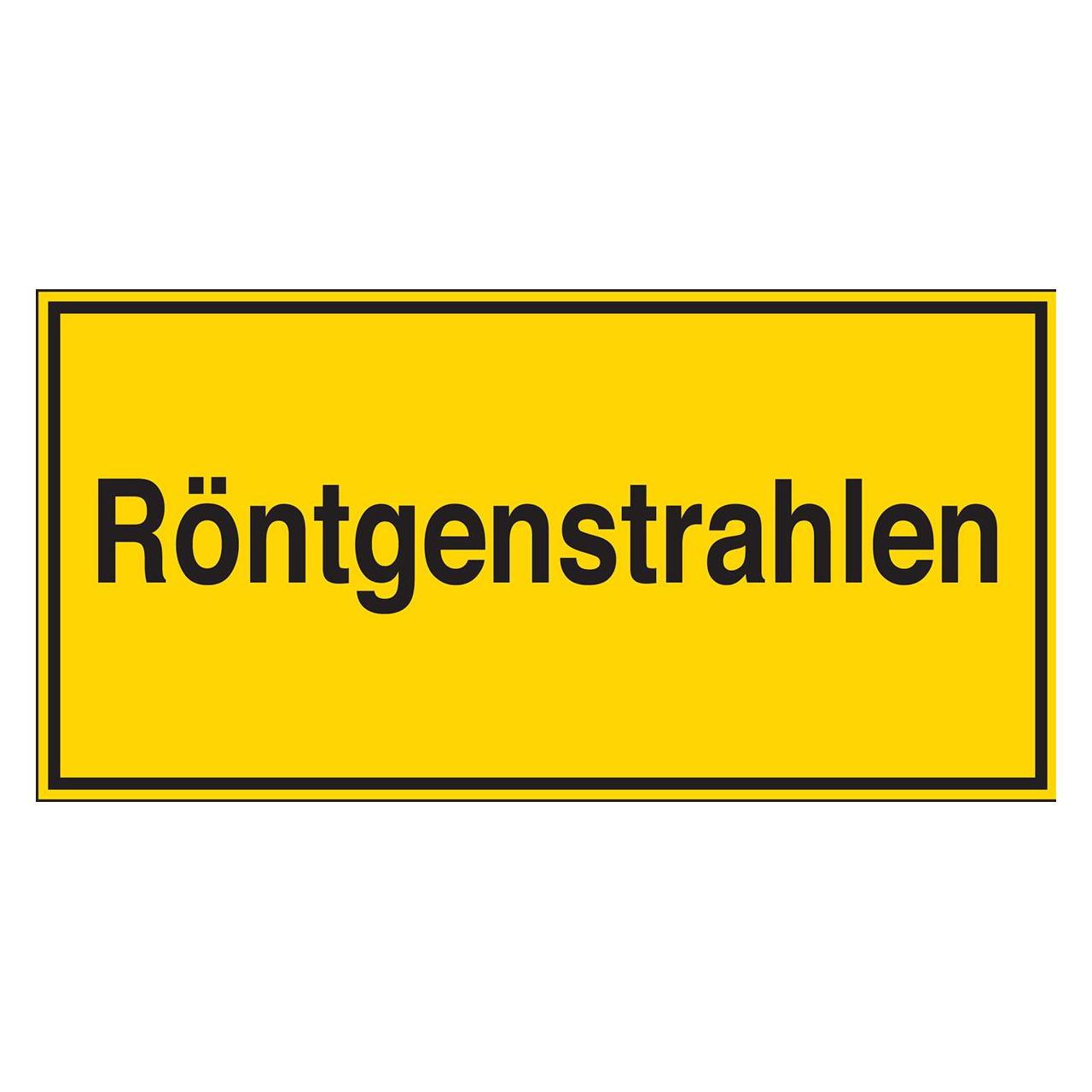 Brady STD-436-100X200-B7527, Zusatzschilder - Röntgenstrahlen (801352)