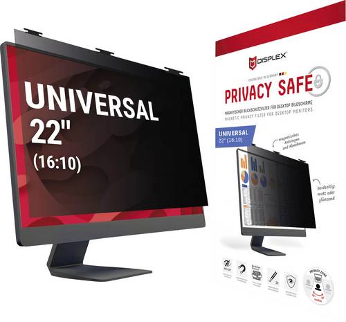 DISPLEX Displayschutzglas mit Blickschutz Universell Universell 1 St. 02085