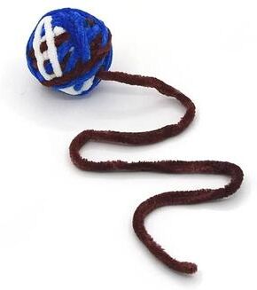 Uplift Picks Colorful Wool Cat Toy Balls For Interactive Chewing Chasing Teasing And Self Play blue