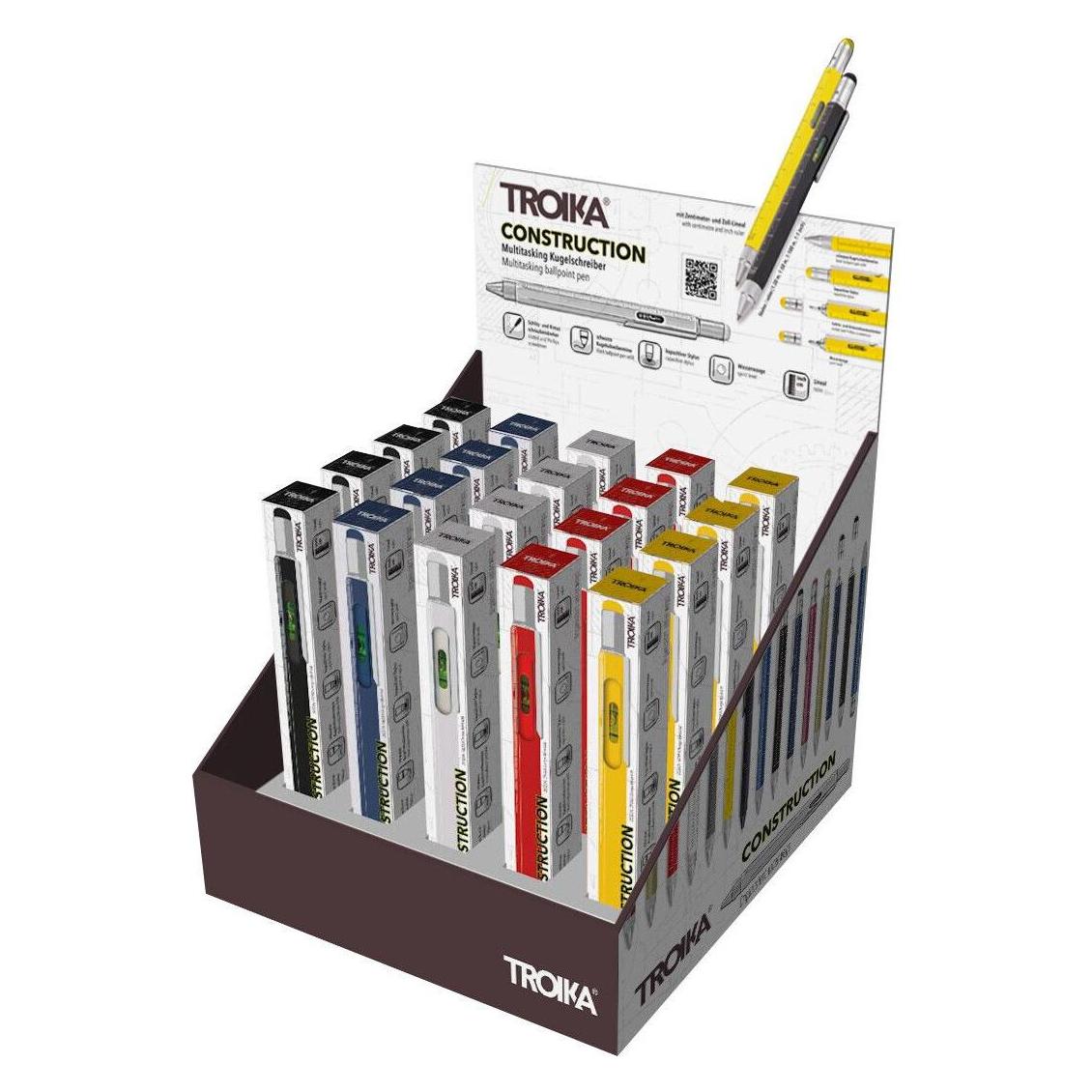 Troika Thekendisplay 20xCONSTRUCTION multitasking pen (20x) (CD135)