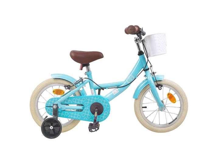 vidaXL Kinderfahrrad 14 Zoll für 3-5 Jahre alt Himmelblau