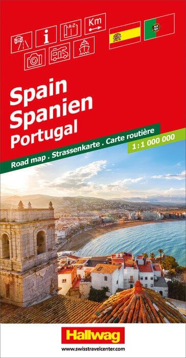 Carte routière - Espagne & Portugal   Hallwag