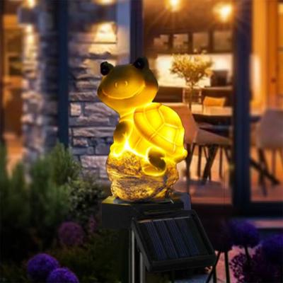 Inspired Finds Solar Decorative Animal Garden Lights Waterproof Outdoor Figurine Lawn Lights turtle Solar Light