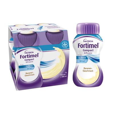 Fortimel Compact 2.4 Bananengeschmack 4x125 ml Flüssigkeit