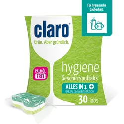 claro Hygiene Geschirrspül-Tabs 30 Stk. à 20 g