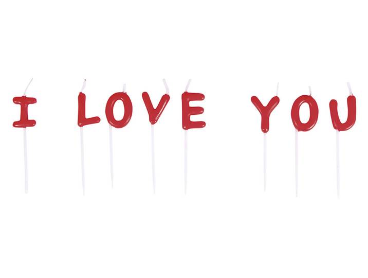 Rayher Kerzensticks I Love You 2 × 7.7 cm 8 Stück