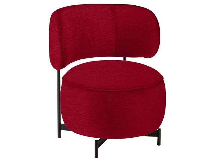 Sessel 8170 Basic Drehbar D: 68 cm Himolla / Farbe: Rosso / Material: Leder Basic