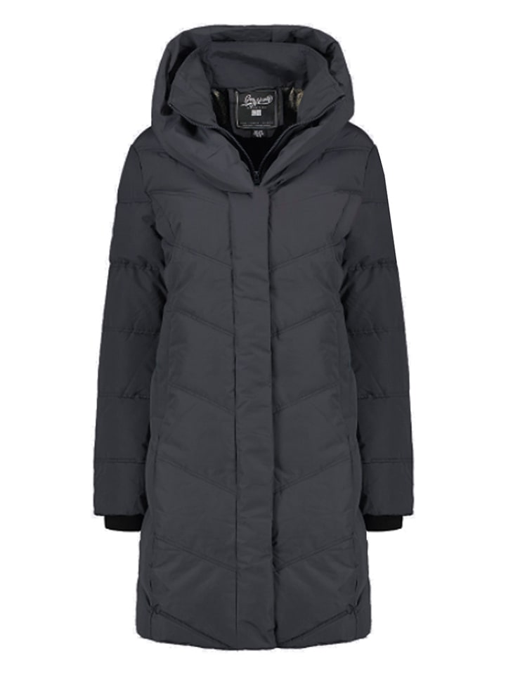 Geographical Norway Steppmantel "Djamila" in Dunkelgrau - M