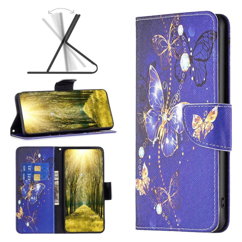 Cover-Discount Poco M6 Pro / Redmi Note 13 Pro 4G - Hülle Schmetterling blau (Xiaomi Redmi Note 13 Pro 4G) (660180980D)