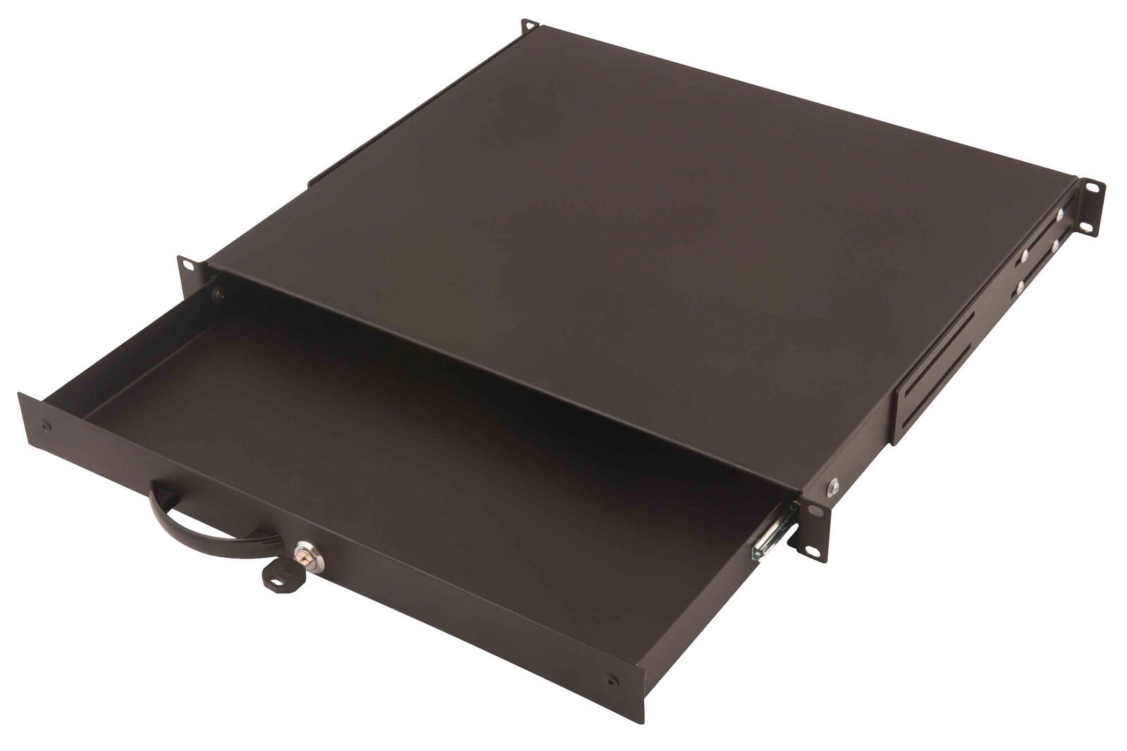 Digitus 19" Serverschrank Schublade für Tastaturen & Dokumente 1HE RAL9005 schwarz (DN-19 KEY-1U-SW)