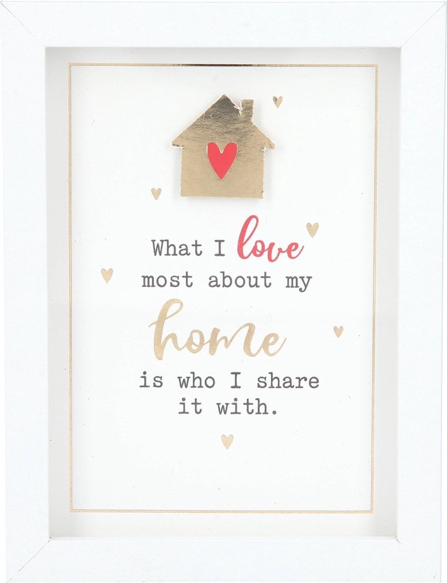 Depesche Fotolijst met tekst What I love most about my home?