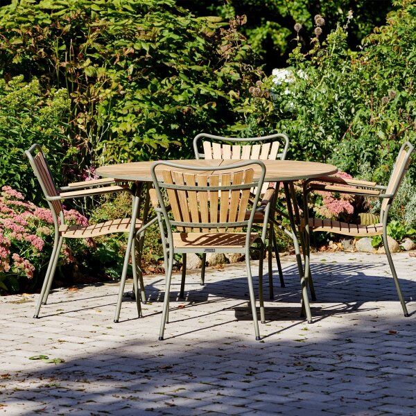 Mandalay Marguerit Cafébord Ø120 Cm, Olivengrøn