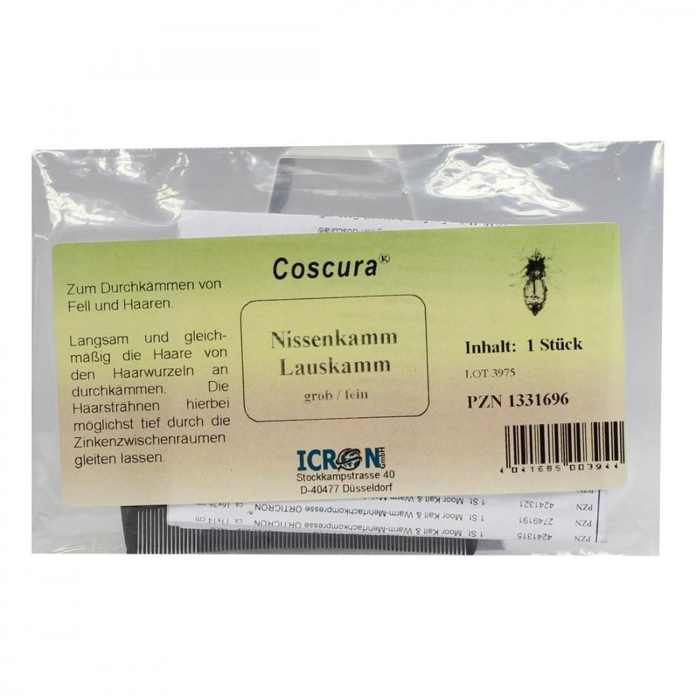 Axisis GmbH Nissenkamm Lauskamm grob/fein Kunststoff Coscura 01331696