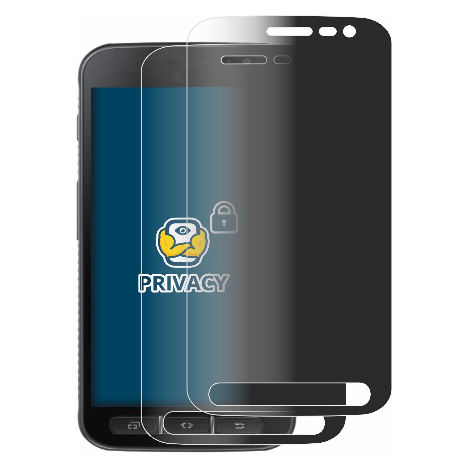 Brotect Sichtschutzfolie Anti-Spy Privacy Folie Blaulicht-Schutz (Samsung Galaxy Xcover 4s) (4335961)