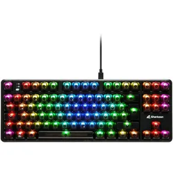 Sharkoon Crystal Shark mechanische Gaming-Tastatur, schwarz