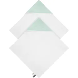 Aspero, Pucktuch + Nuscheli, 2x Baby Musselin Wickeltücher aus Bio-Baumwolle (75 x 75 cm)