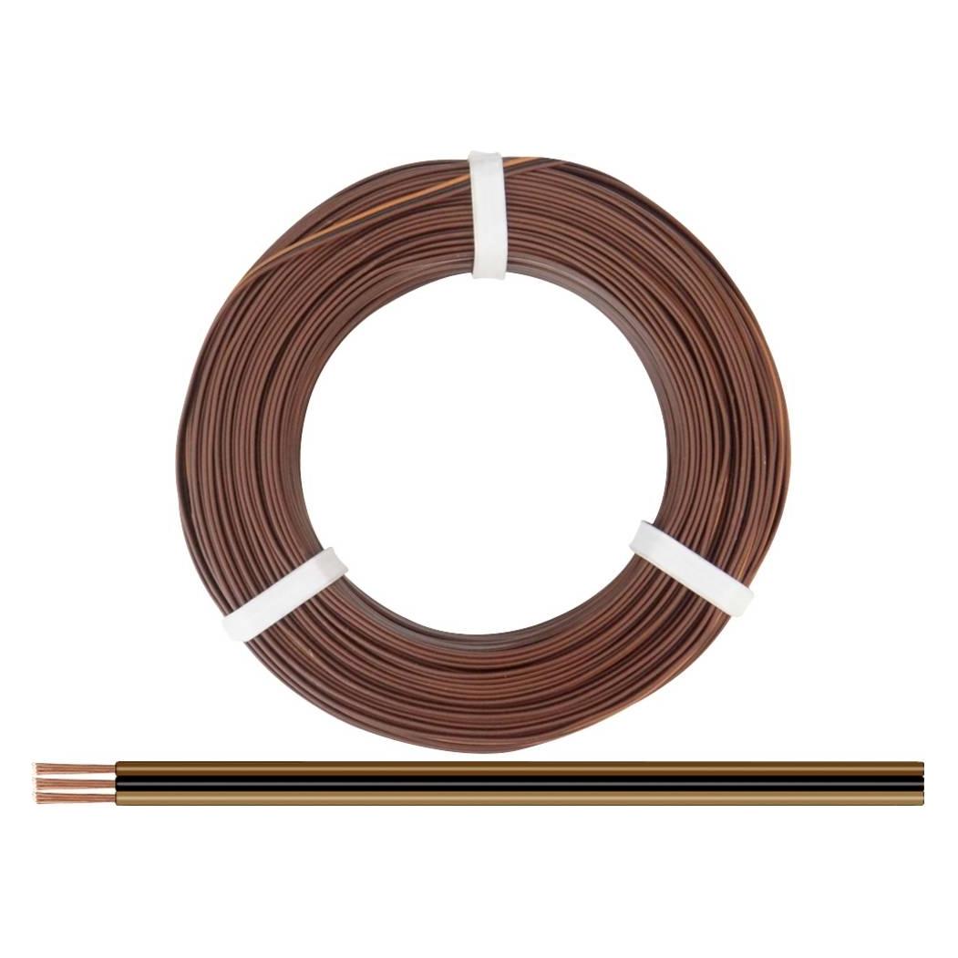 Donau Elektronik 325-818-25 Litze 3 x 0.25 mm² Dunkelbraun, Schwarz, Hellbraun (25 m) (325-818-25)