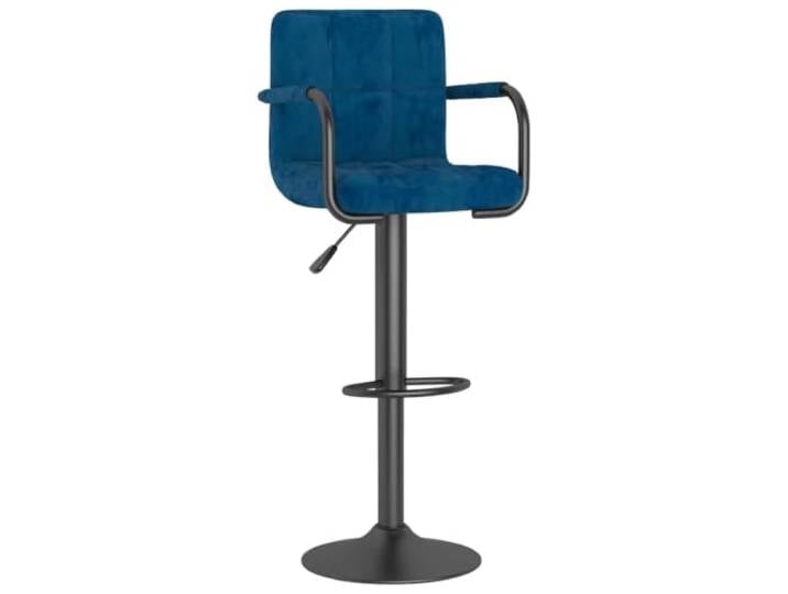 Makastle Barhocker Blau Samt