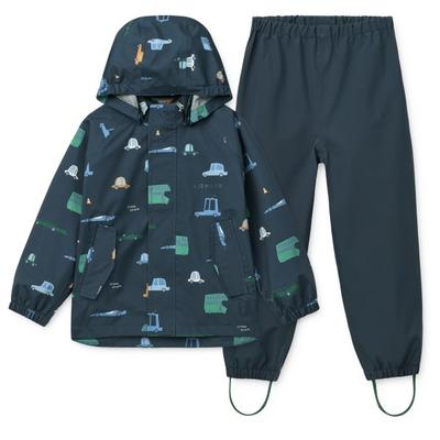 LIEWOOD - Kid's Pedia Rainwear Set - Regenset Gr 110 blau