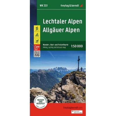 freytag & berndt Wanderkarte WK 351 Lechtaler Alpen - Allgäuer Alpen 1:50.000, Sonstige von , KOMPASS Freytag & Berndt, 978-3-7079-2343-8