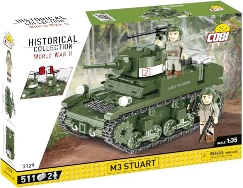 Cobi 3129 II WW M3 Stuart 1:35, 2 f