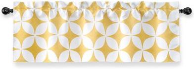 DriftAway Amelia Retro Geo Pattern Round Circle Star Print Blackout Valance